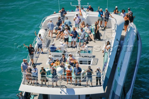 300121  Auckland NZL36th Americas Cup presented by PradaPRADA Cup 2021  Semi Final Day 2Spectator Bo