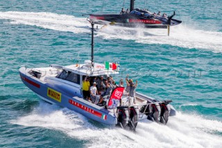 29/01/21 - Auckland (NZL)36th Americas Cup presented by Prada PRADA Cup 2021 - Luna Rossa Prada Pirelli Team, under tow towing