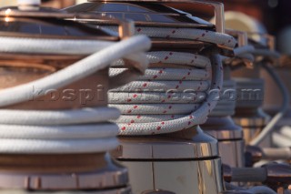 Les Voiles de Saint-Tropez 2011 - winches on J-Class Shamrock