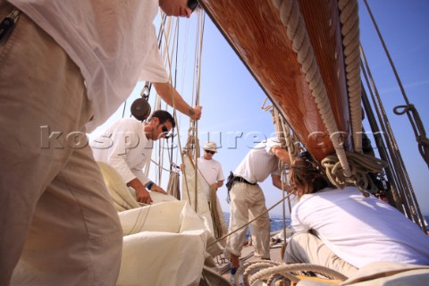 Les Voiles de SaintTropez 2011  onboard Mariquita during Club 55 Challenge Day