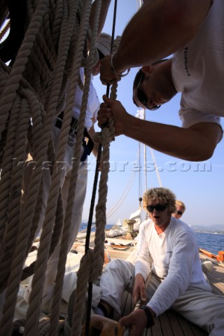 Les Voiles de SaintTropez 2011  onboard Mariquita during Club 55 Challenge Day