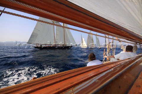 Les Voiles de SaintTropez 2011  onboard Mariquita during Club 55 Challenge Day