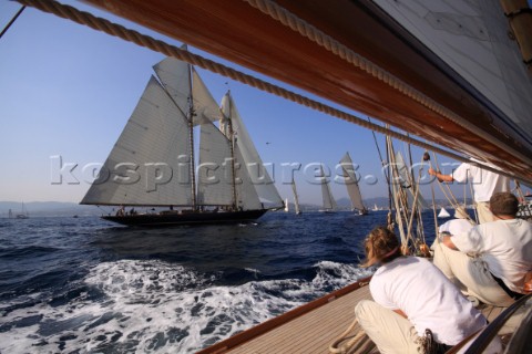 Les Voiles de SaintTropez 2011  onboard Mariquita during Club 55 Challenge Day