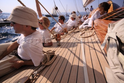 Les Voiles de SaintTropez 2011  onboard Mariquita during Club 55 Challenge Day