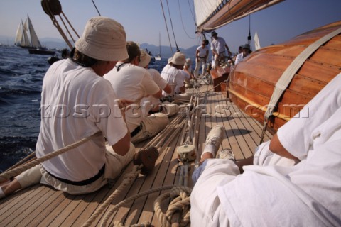 Les Voiles de SaintTropez 2011  onboard Mariquita during Club 55 Challenge Day