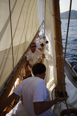 Les Voiles de SaintTropez 2011  onboard Mariquita during Club 55 Challenge Day