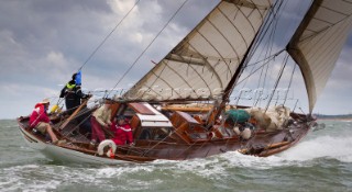 Cowes, Isle of Wight, 11 july 2012 Panerai Classic Yacht Challenge 2012 Panerai British Classic Week 2012 Croix des Gardes