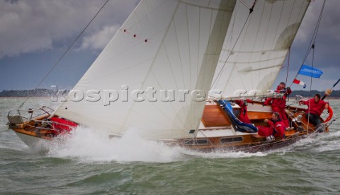 Cowes Isle of Wight 11 july 2012 Panerai Classic Yacht Challenge 2012 Panerai British Classic Week 2