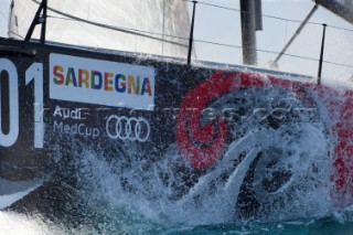 Emirates Team New Zealand. Race three on Day one of the Trophy of Sardinia, Audi MedCup 2010. 21/9/2010