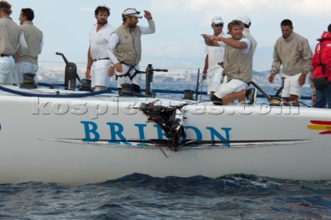 Audi A1 powered by All4One Tbones Bribon on the first beat of race six Audi MedCup 2010 Cagliari Sar