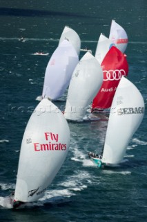 Emirates Team New Zealand race eight of the Trophy of Sardinia, Audi MedCup 2010. Cagliari Sardinia. 25/9/2010