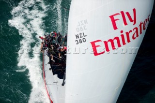 Emirates Team New Zealand race eight of the Trophy of Sardinia, Audi MedCup 2010. Cagliari Sardinia. 25/9/2010