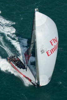 Emirates Team New Zealand race eight of the Trophy of Sardinia, Audi MedCup 2010. Cagliari Sardinia. 25/9/2010