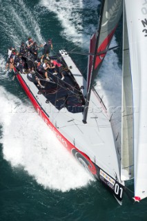 Emirates Team New Zealand race eight of the Trophy of Sardinia, Audi MedCup 2010. Cagliari Sardinia. 25/9/2010