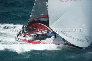 Emirates Team New Zealand race eight of the Trophy of Sardinia, Audi MedCup 2010. Cagliari Sardinia. 25/9/2010