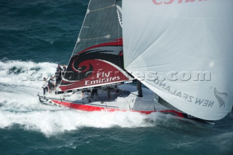 Emirates Team New Zealand race eight of the Trophy of Sardinia Audi MedCup 2010 Cagliari Sardinia 25