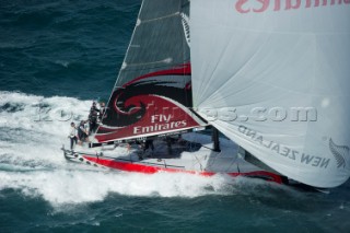 Emirates Team New Zealand race eight of the Trophy of Sardinia, Audi MedCup 2010. Cagliari Sardinia. 25/9/2010