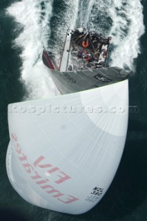 Emirates Team New Zealand race eight of the Trophy of Sardinia, Audi MedCup 2010. Cagliari Sardinia. 25/9/2010