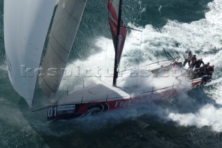 Emirates Team New Zealand race eight of the Trophy of Sardinia, Audi MedCup 2010. Cagliari Sardinia. 25/9/2010