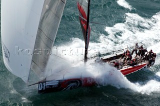 Emirates Team New Zealand race eight of the Trophy of Sardinia, Audi MedCup 2010. Cagliari Sardinia. 25/9/2010