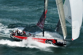 Emirates Team New Zealand race eight of the Trophy of Sardinia, Audi MedCup 2010. Cagliari Sardinia. 25/9/2010