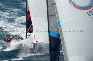 Emirates Team New Zealand race eight of the Trophy of Sardinia, Audi MedCup 2010. Cagliari Sardinia. 25/9/2010