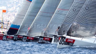 Official practice race start. Regata Camper - Conde de Godó Trophy - Barcelona 20/7/2010