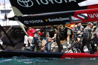 Ellen MacArthur onboard Team New Zealand