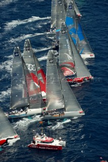 The start of  race eight. Regata Camper - Conde de Godó Trophy - Barcelona. 24/7/2010