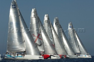 The start of race five. Trofeo Caja Mediterraneo Region de Murcia, Audi medCup regatta. 27/8/2010