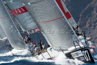 Luna Rossa (ITA), the Coastal race. Trofeo Caja Mediterraneo Region de Murcia, Audi medCup regatta. 28/8/2010