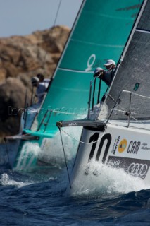 Quantum (USA) and Synergy (RUS), the Coastal race. Trofeo Caja Mediterraneo Region de Murcia, Audi medCup regatta. 28/8/2010