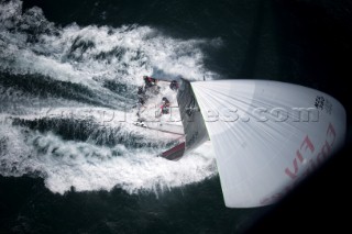 Emirates Team New Zealand in race eight of the Trophy of Sardinia, Audi MedCup 2010. Cagliari Sardinia. 25/9/2010