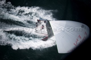 Emirates Team New Zealand in race eight of the Trophy of Sardinia, Audi MedCup 2010. Cagliari Sardinia. 25/9/2010