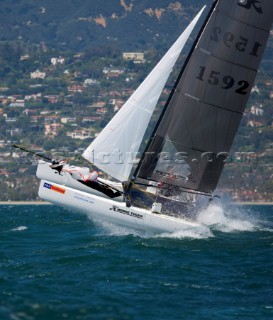 Hobie Tiger flies off a wave