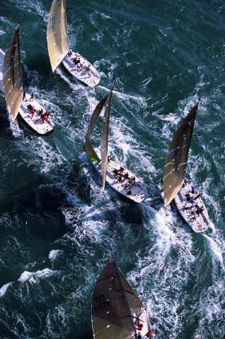 Windward bouy mark rounding at Acura Key West Race Week