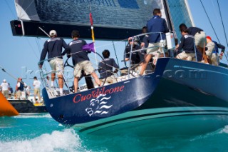 KEY WEST, FLORIDA - January 16th 2007: The Swan 601 Cuordileone owned by Italian fashion entrepreneur Leonardo Ferragammo ITA rounds the windward mark during racing on Day 2 of Key West Race Week 2007 on January 16th 2007. Key West Race Week is the premier racing event in the winter season. (Photo by Sharon Green/Kos Picture Source via Getty Images)