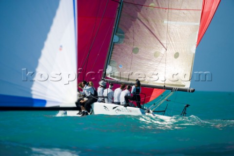 KEY WEST FLORIDA  January 16th 2007 The Melges 32 Evil Woman owned by George Gamble of Pensacola FL 