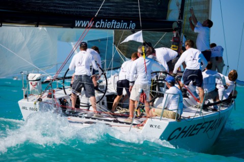 KEY WEST FLORIDA  January 16th 2007 Chieftain during racing on Day 2 of Key West Race Week 2007 on J