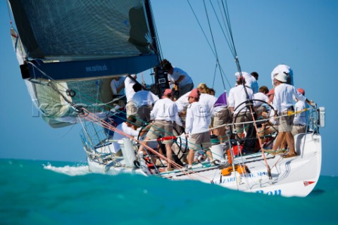 KEY WEST FLORIDA  January 16th 2007 IRC1 BonBon during racing on Day 2 of Key West Race Week 2007 on