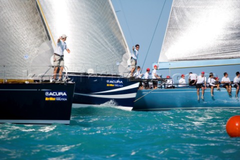 KEY WEST FLORIDA  January 16th 2007 IRC1 startline during racing on Day 2 of Key West Race Week 2007