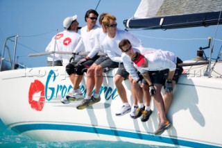 KEY WEST, FLORIDA - January 16th 2007: Farr 40 Groovederci during racing on Day 2 of Key West Race Week 2007 on January 16th 2007. Key West Race Week is the premier racing event in the winter season. (Photo by Sharon Green/Kos Picture Source)