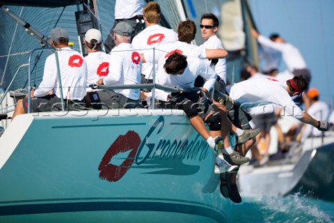 KEY WEST FLORIDA  January 16th 2007 Farr 40 Groovederci during racing on Day 2 of Key West Race Week