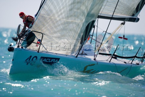 KEY WEST FLORIDA  January 16th 2007 Melges 32 Savannah during racing on Day 2 of Key West Race Week 