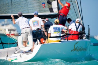 KEY WEST, FLORIDA - January 16th 2007: Melges 32 Savannah during racing on Day 2 of Key West Race Week 2007 on January 16th 2007. Key West Race Week is the premier racing event in the winter season. (Photo by Sharon Green/Kos Picture Source)