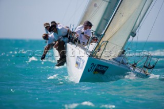 KEY WEST, FLORIDA - January 16th 2007: Mumm 30 Southern Sun from Australia owned by Bruce Eddington during racing on Day 2 of Key West Race Week 2007 on January 16th 2007. Key West Race Week is the premier racing event in the winter season. (Photo by Sharon Green/Kos Picture Source)