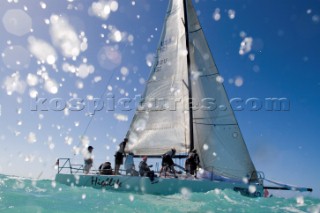 KEY WEST, FLORIDA - January 16th 2007: Melges 32 during racing on Day 2 of Key West Race Week 2007 on January 16th 2007. Key West Race Week is the premier racing event in the winter season. (Photo by Sharon Green/Kos Picture Source)