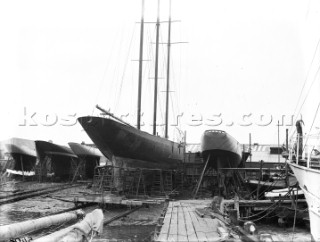 3m schooner on slip and possibly Lulworth.