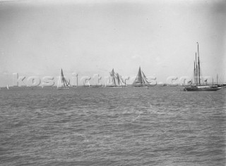 Big class racing off Cowes in the Solent