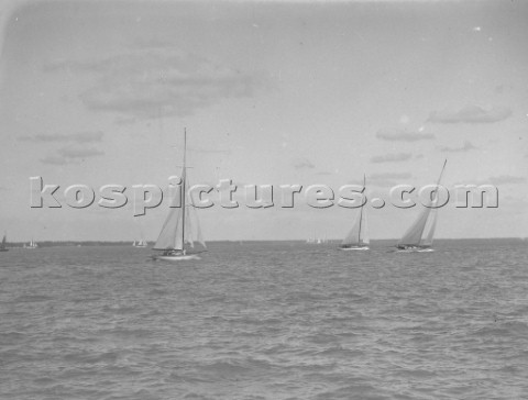 Int 12m racing off Southampton in the Solent